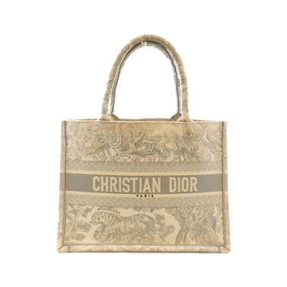 Christian Dior Gray Canvas Handbag