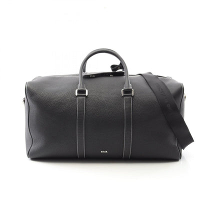 Christian Dior Black Leather Boston Bag