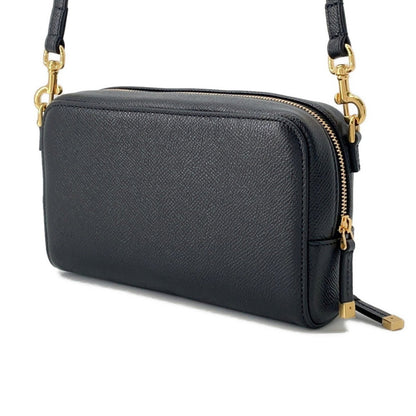 Christian Dior Black Leather Shoulder Bag Style 25
