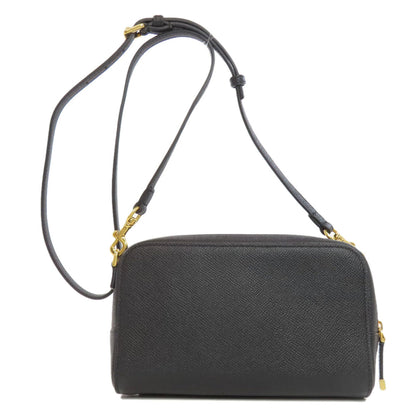 Christian Dior Black Leather Shoulder Bag Style 42