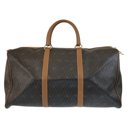 Christian Dior Brown Pvc Leather Boston Bag Handbag