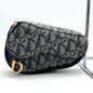 Christian Dior Navy Canvas Pouch