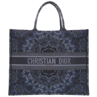 Christian Dior Navy Canvas Tote Bag Canvas