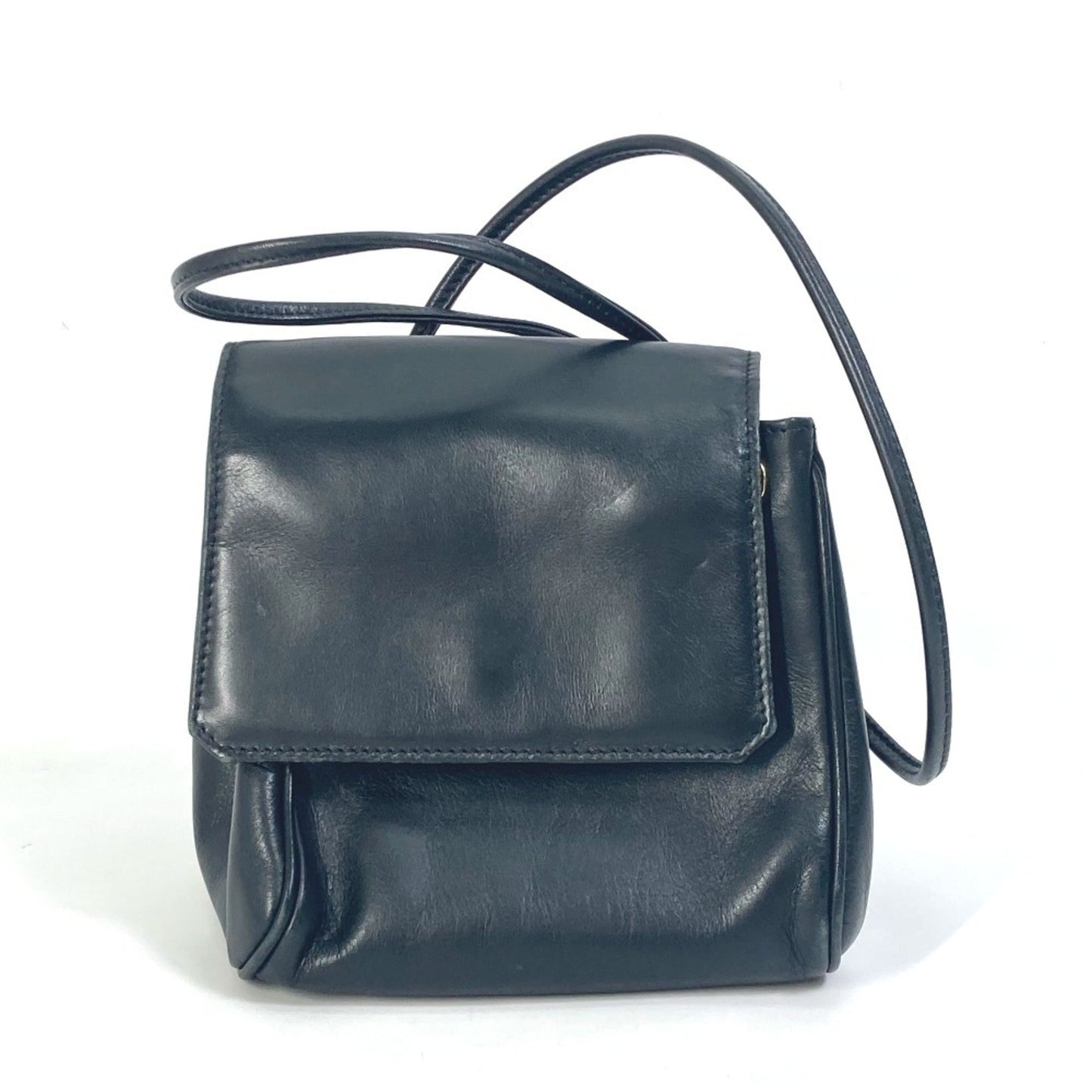 Christian Dior Black Red Color Leather Pochette Shoulder Bag