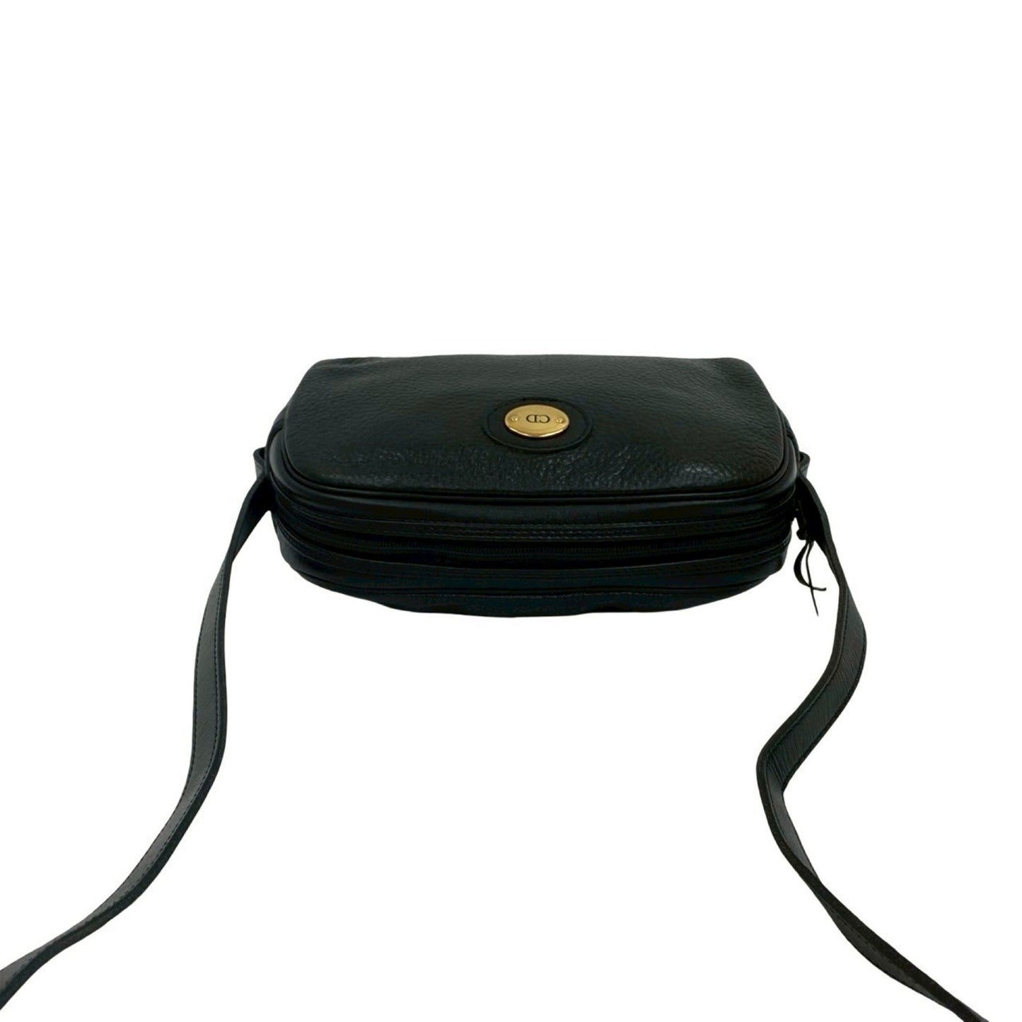 Christian Dior Black Leather Pochette Shoulder Bag Style 6