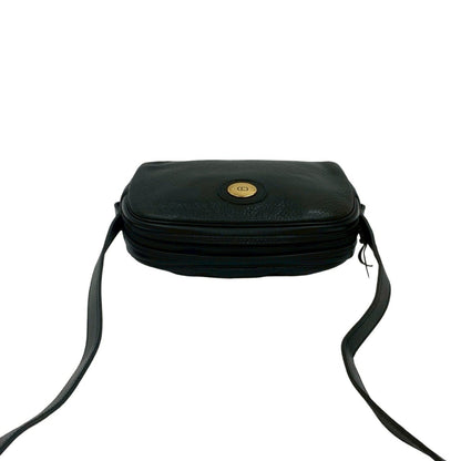 Christian Dior Black Leather Pochette Shoulder Bag Style 6