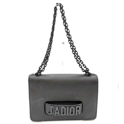 Christian Dior Black Leather Shoulder Bag Style 12
