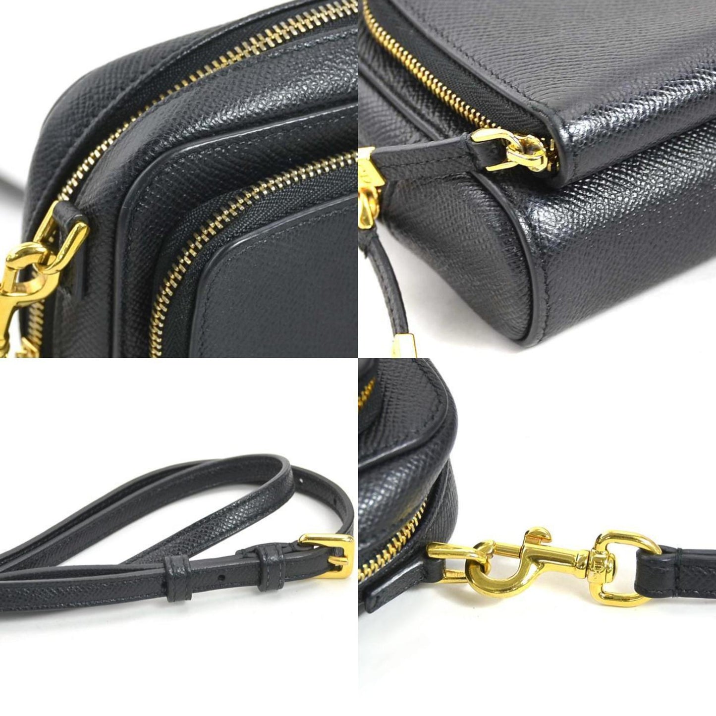 Christian Dior Black Leather Shoulder Bag Style 26