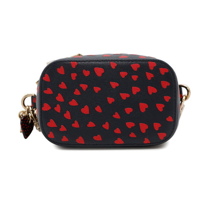 Christian Dior Navy Red Color Leather Shoulder Bag