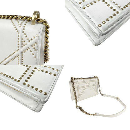 Christian Dior Off-White Leather Shoulder Bag