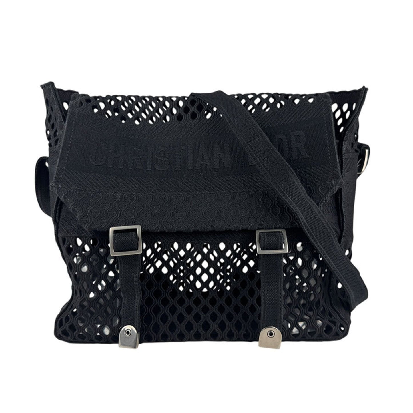 Christian Dior Black Canvas Shoulder Bag Canvas