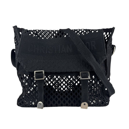 Christian Dior Black Canvas Shoulder Bag Canvas