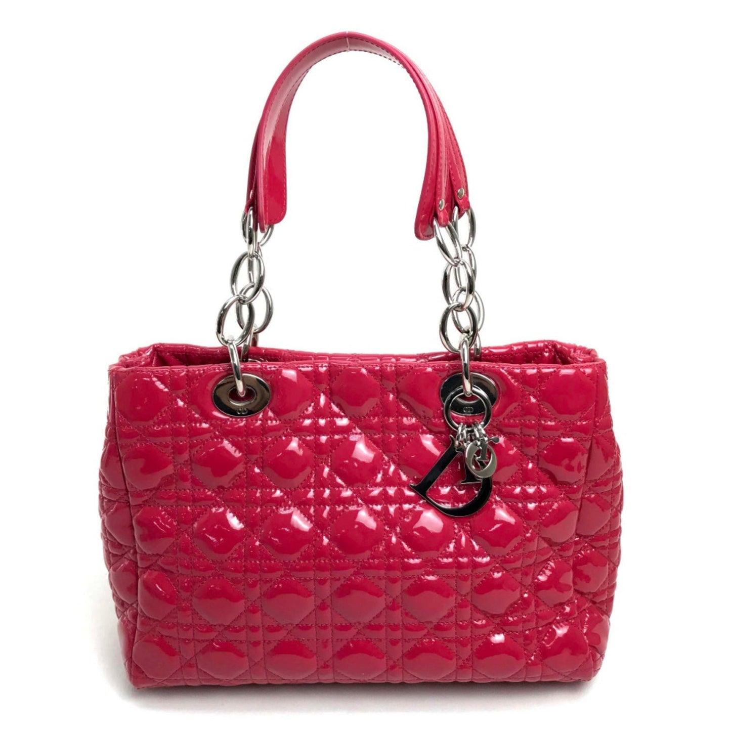 Christian Dior Pink Leather Handbag Style 8