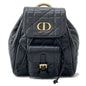 Christian Dior Black Leather Backpack Leather
