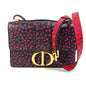 Christian Dior Black Leather Shoulder Bag Style 49