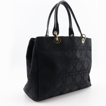 Christian Dior Black Nylon Canvas Tote Bag