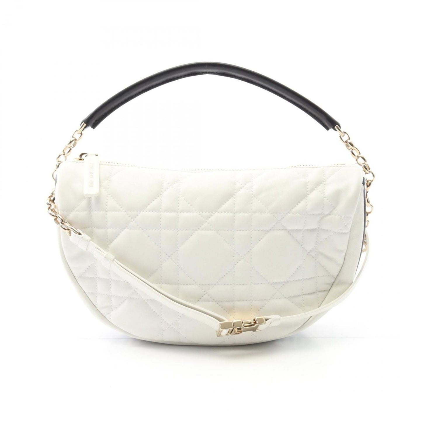 Christian Dior Black White Leather Handbag Style 2