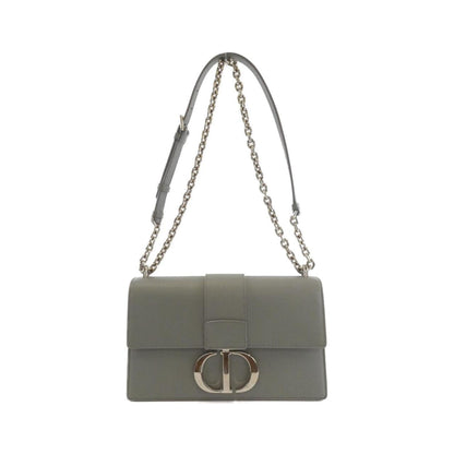 Christian Dior Gray Leather Shoulder Bag Leather