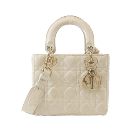 Christian Dior Gold Leather Handbag