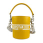 Christian Dior White Yellow Leather Handbag Shoulder Bag