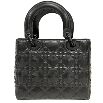 Christian Dior Black Leather Handbag Shoulder Bag