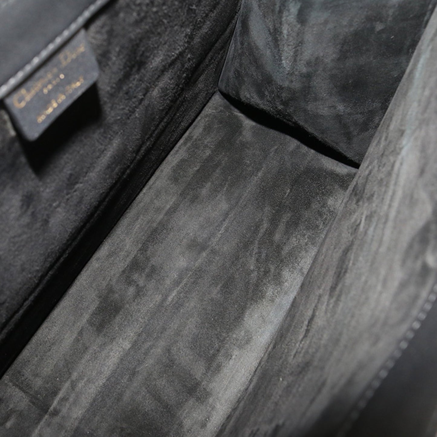 Christian Dior Black Leather Tote Bag Leather