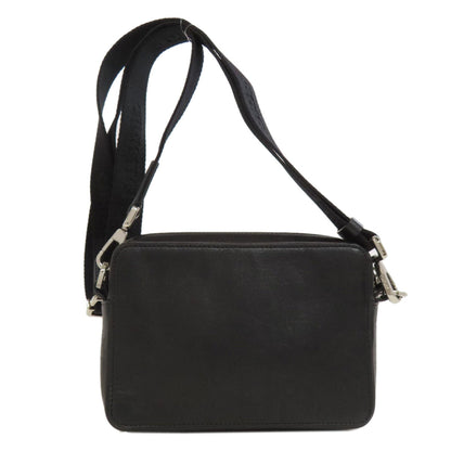 Christian Dior Black Leather Shoulder Bag Style 45