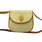 Christian Dior Brown White Leather Pochette Shoulder Bag