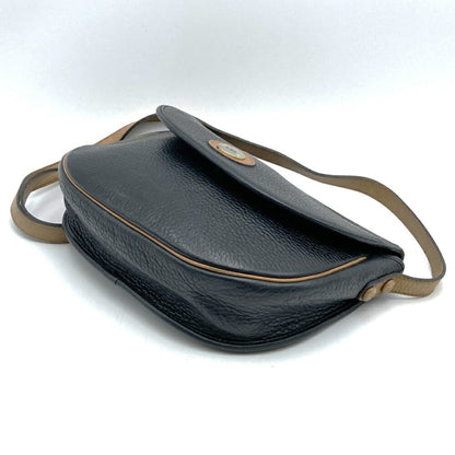 Christian Dior Black Leather Shoulder Bag Style 32