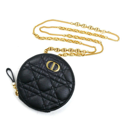 Christian Dior Black Leather Shoulder Bag Style 20