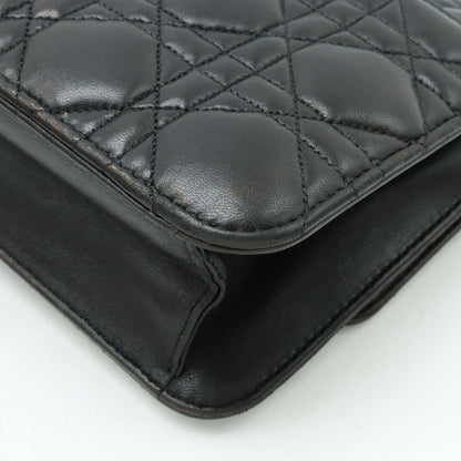 Christian Dior Miss Dior Black Leather Clutch Bag