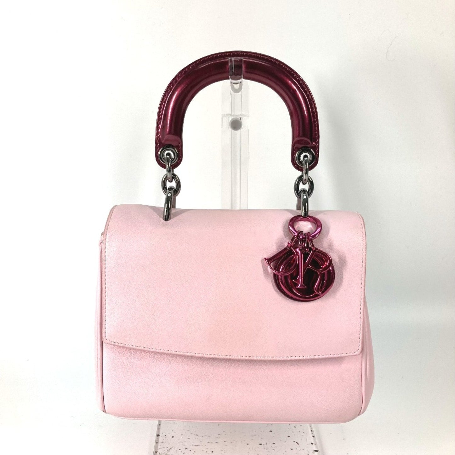 Christian Dior Pink Leather Handbag Style 7