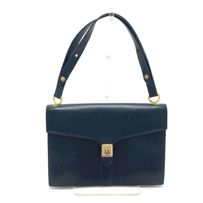 Christian Dior Navy Leather Shoulder Bag Style 3