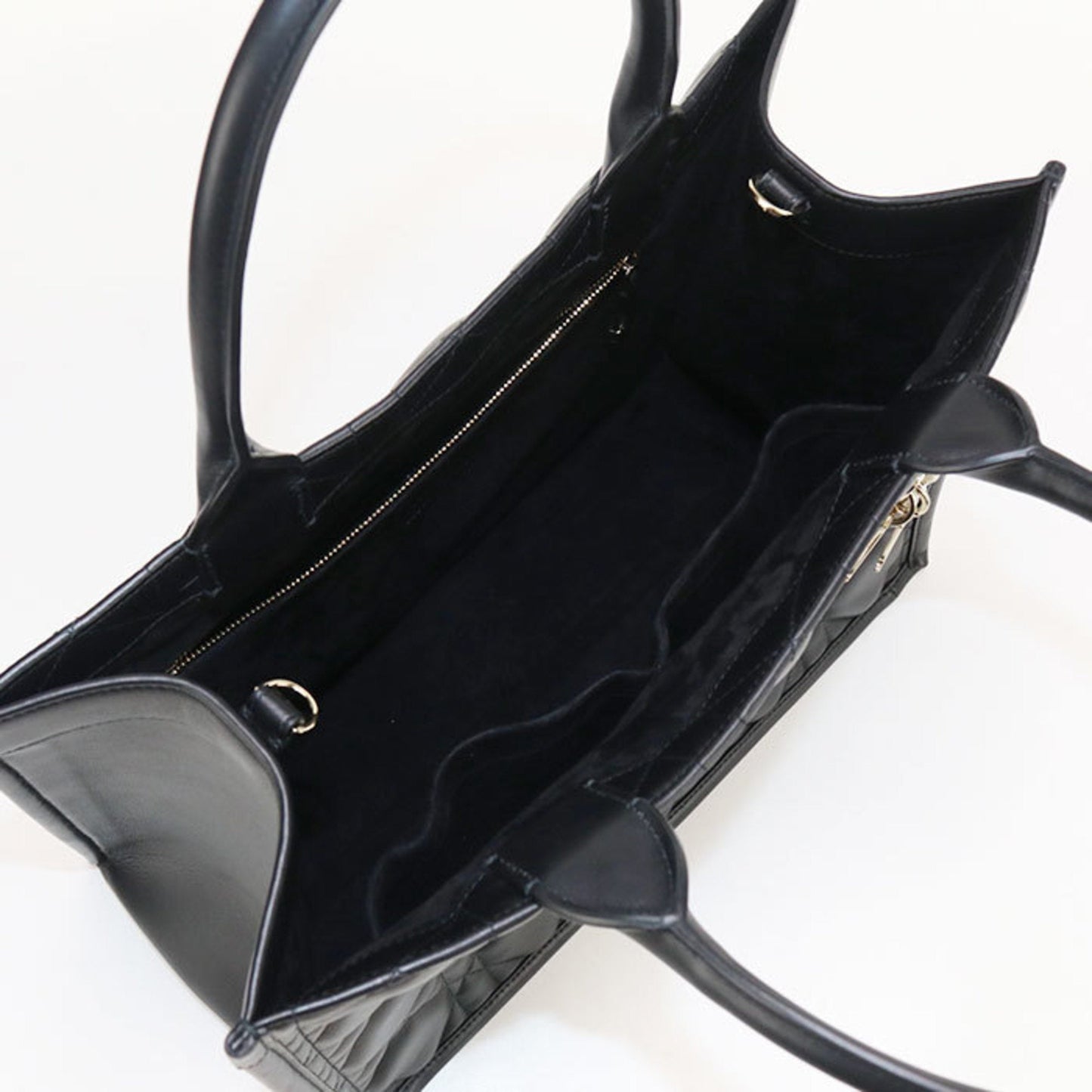 Christian Dior Black Leather Tote Bag Style 2