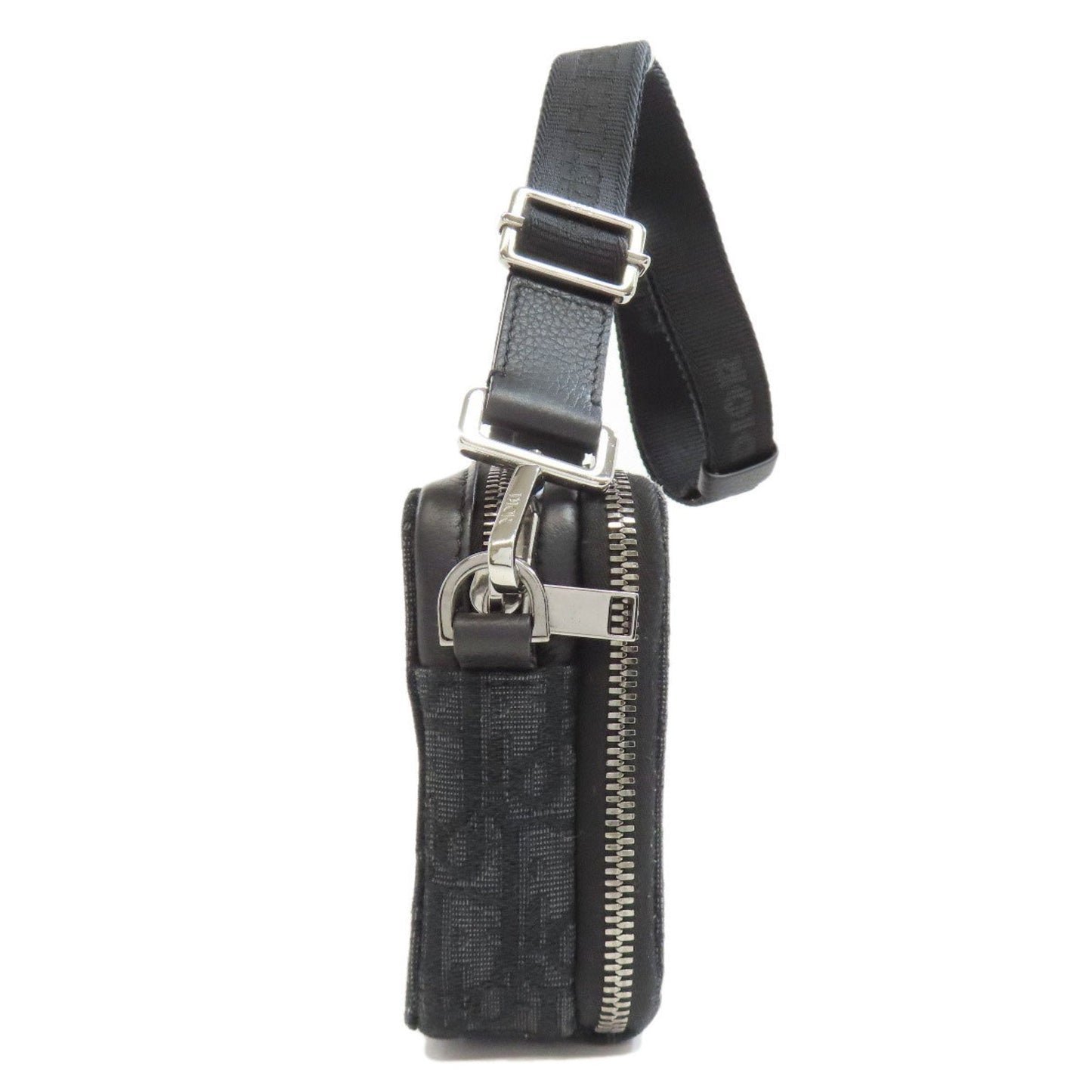 Christian Dior Black Canvas Shoulder Bag Style 3
