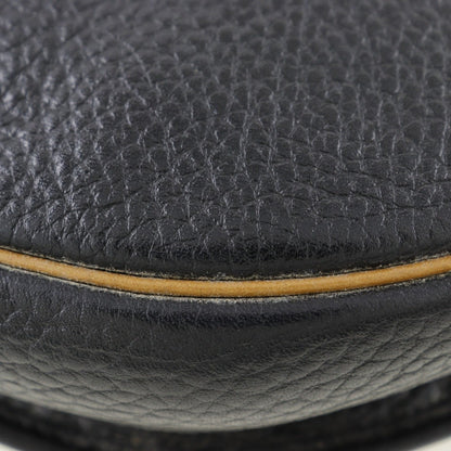 Christian Dior Black Leather Pochette Shoulder Bag Style 8