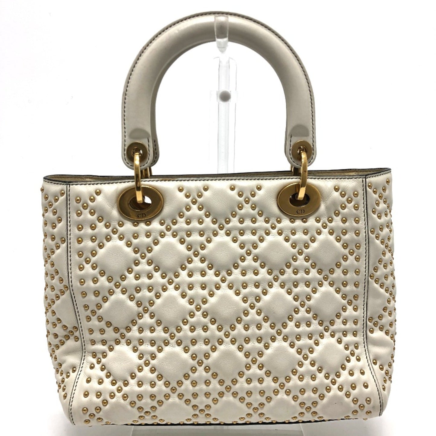 Christian Dior White Leather Handbag Style 3