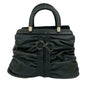 Christian Dior Black Leather Handbag Tote Bag Style 9