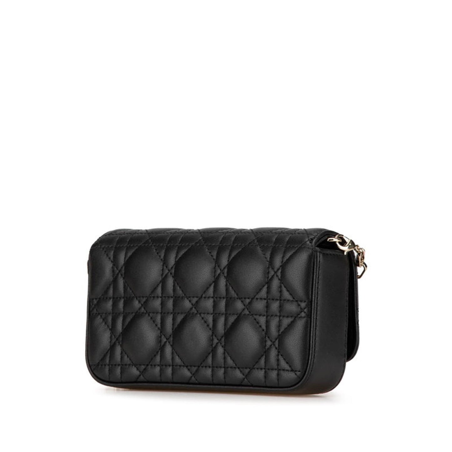 Christian Dior Black Leather Shoulder Bag Style 6