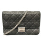 Christian Dior Black Leather Shoulder Bag Style 24