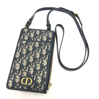 Christian Dior Navy Canvas Shoulder Bag Canvas