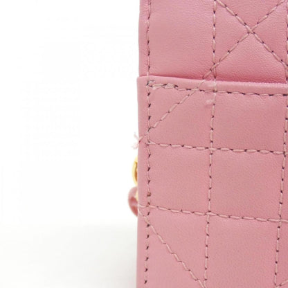 Christian Dior Pink Leather Shoulder Bag Style 5