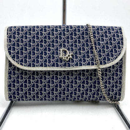 Christian Dior Navy Canvas Shoulder Bag Style 2