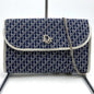 Christian Dior Navy Canvas Shoulder Bag Style 2