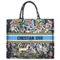 Christian Dior Navy Canvas Handbag Tote Bag Canvas