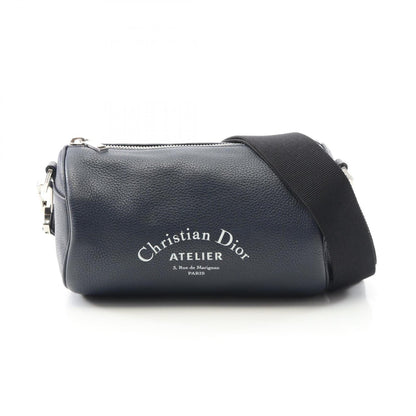 Christian Dior Navy Leather Shoulder Bag