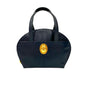Christian Dior Navy Leather Boston Bag Handbag Tote Bag
