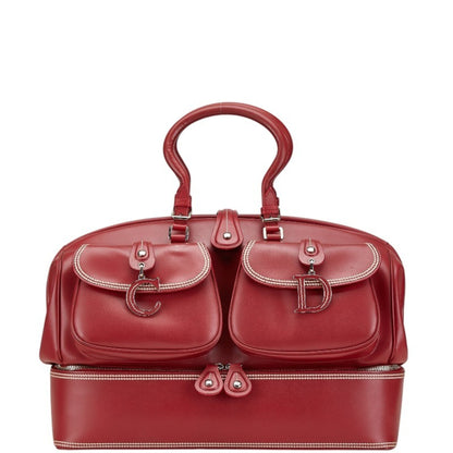 Christian Dior Red Color Leather Handbag