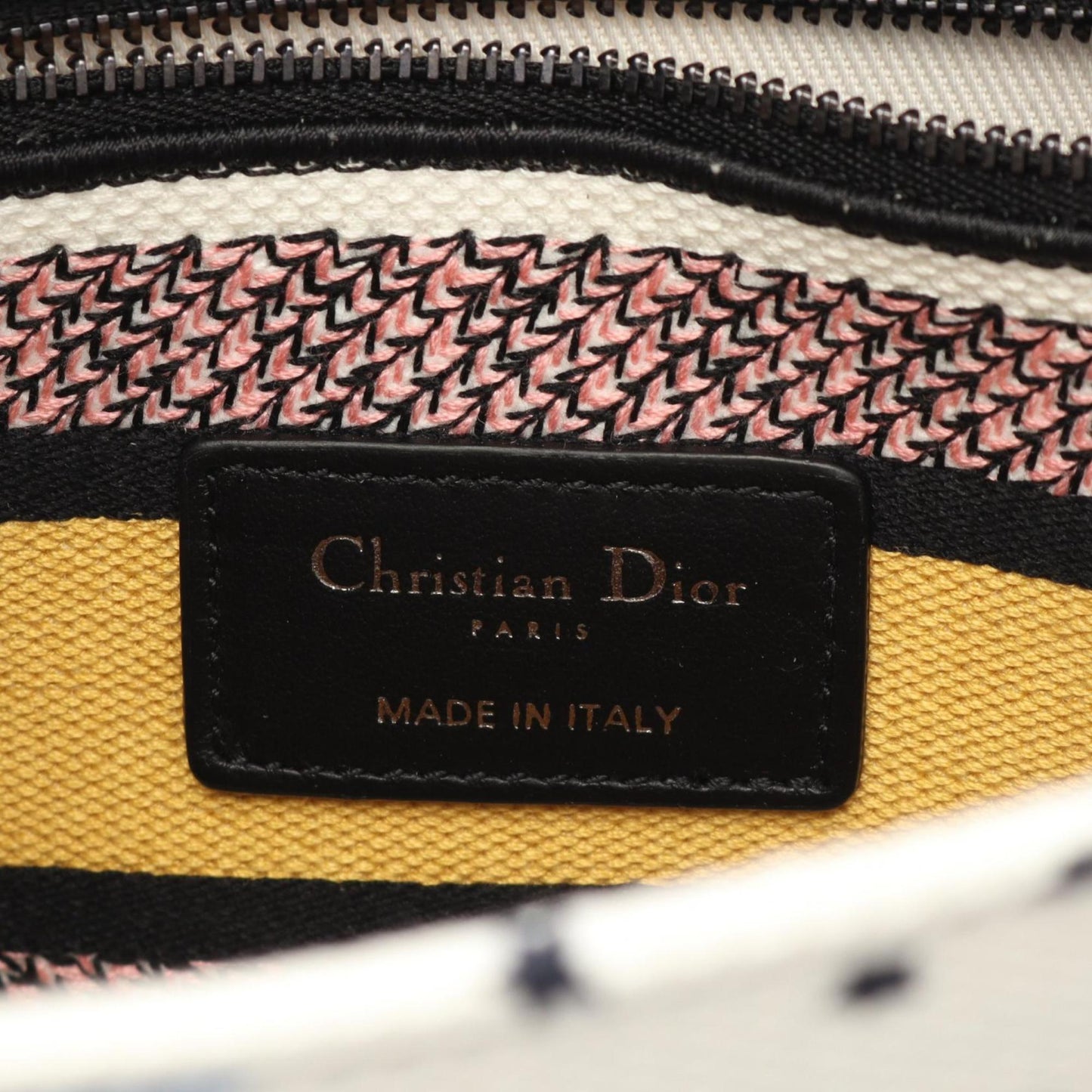 Christian Dior Multi-Color White Canvas Handbag Canvas