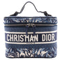 Christian Dior Navy White Canvas Handbag Weekend Bag